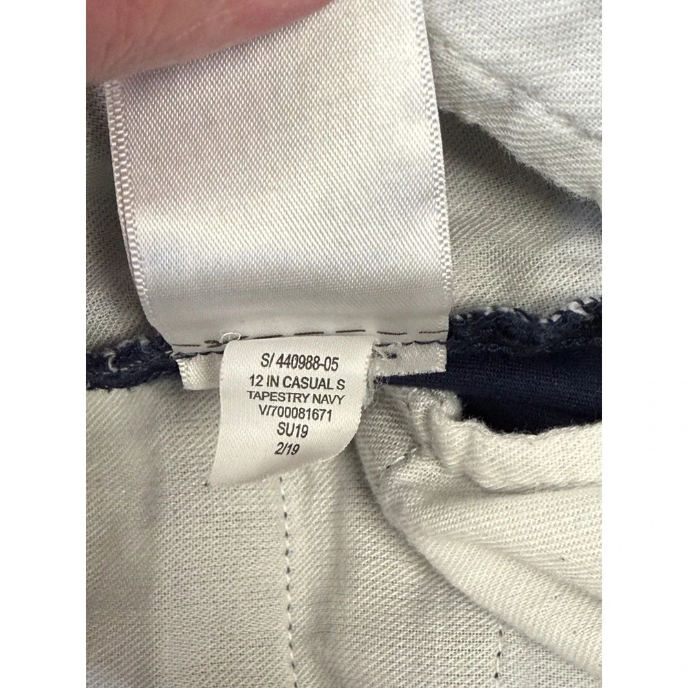 Gap‎ Mens 12 Inch Casual Shorts Tapestry Navy Blue Chino Stretch 34 440988-05